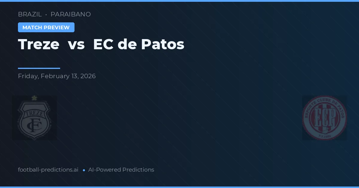 Treze vs EC de Patos — prognóstico e prévia do jogo