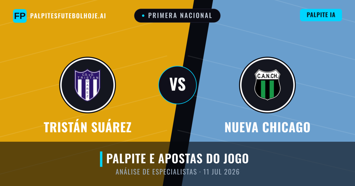 Tristán Suárez vs Nueva Chicago — prognóstico e prévia do jogo