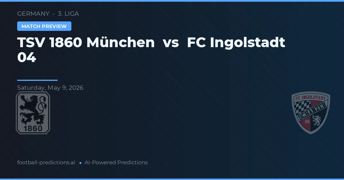 TSV 1860 Munique vs Ingolstadt 04 — prognóstico e prévia do jogo