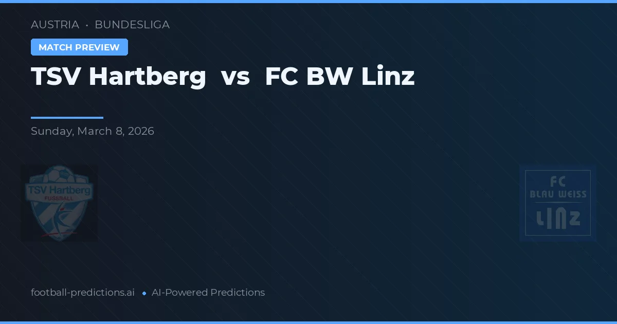 TSV Hartberg vs FC Linz — prognóstico e prévia do jogo