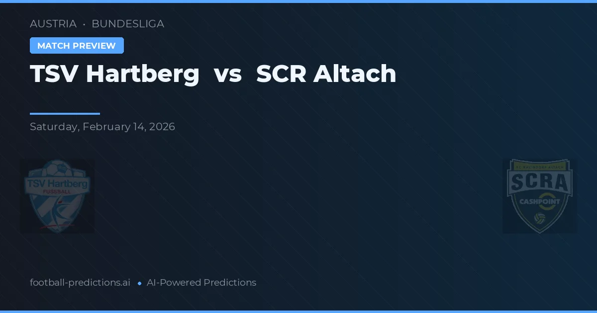 TSV Hartberg vs Altach — prognóstico e prévia do jogo