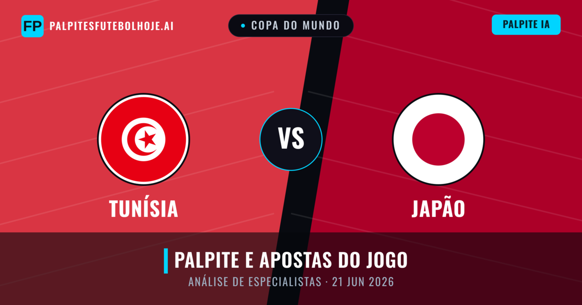 Tunísia vs Japão — prognóstico e prévia do jogo