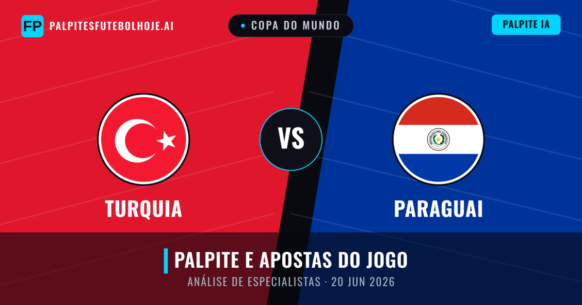 Turquia vs Paraguai — prognóstico e prévia do jogo
