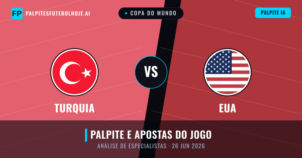 Turquia vs EUA — prognóstico e prévia do jogo