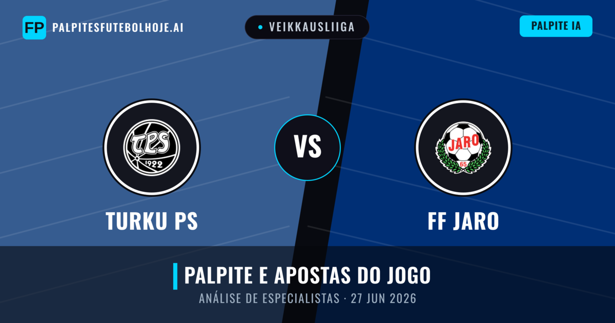 Turku PS vs FF Jaro — prognóstico e prévia do jogo