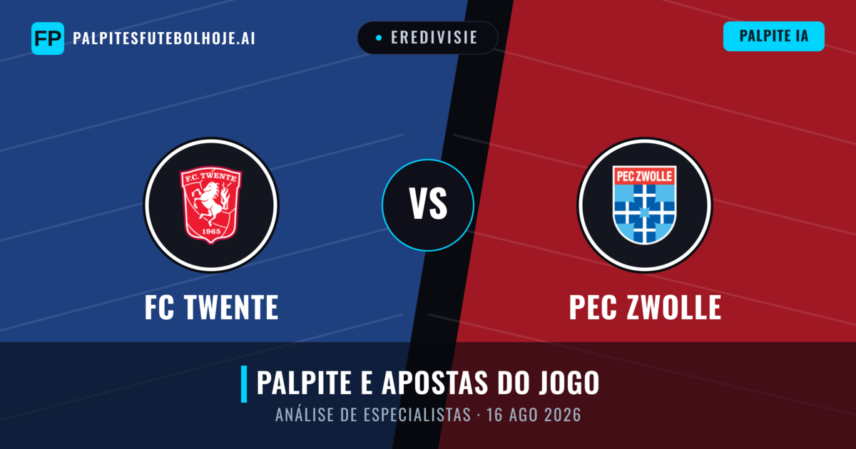 FC Twente vs PEC Zwolle — prognóstico e prévia do jogo