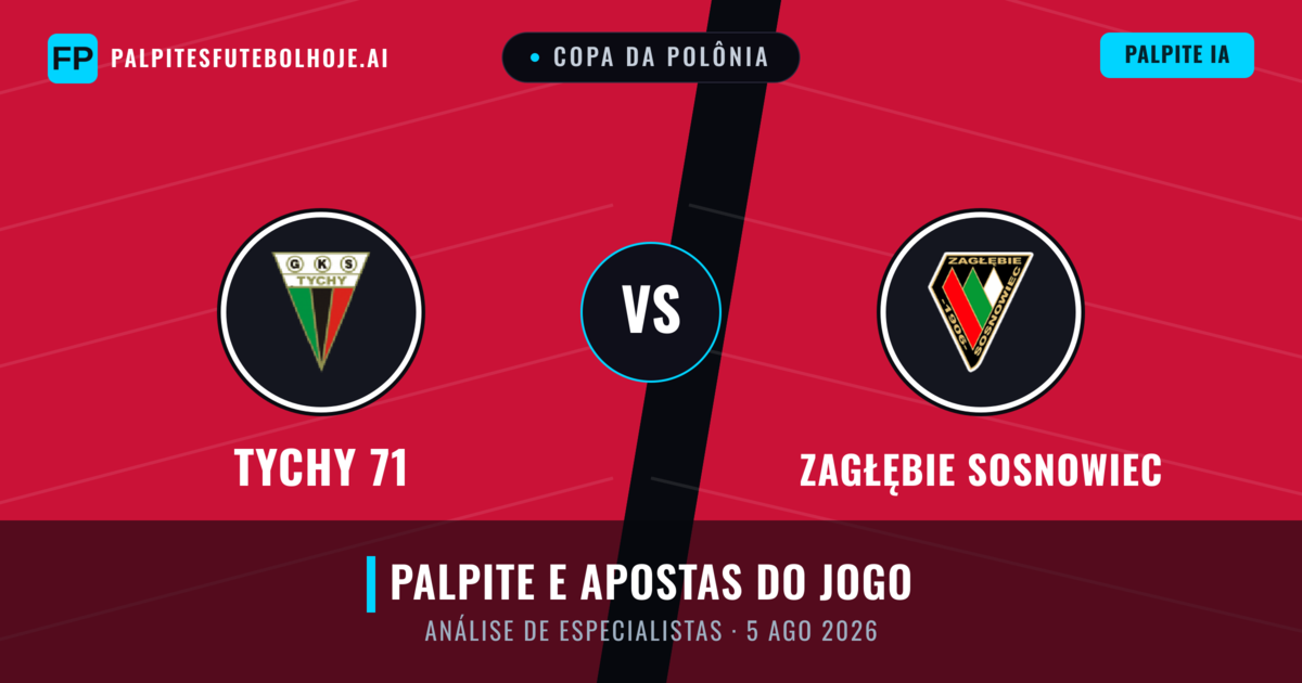 Tychy 71 vs Zagłębie Sosnowiec — prognóstico e prévia do jogo