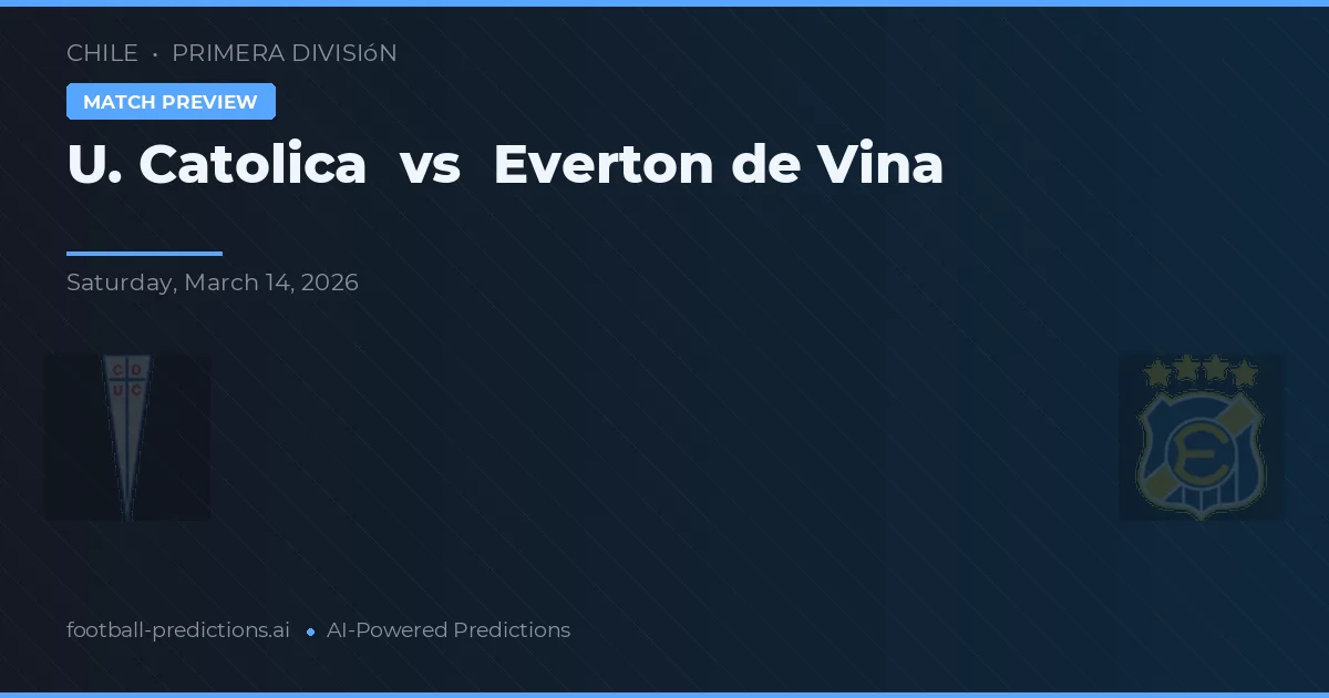 U. Católica vs Everton de Viña — prognóstico e prévia do jogo