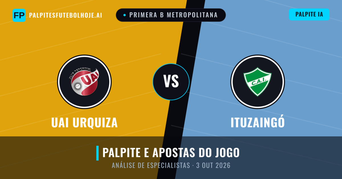 UAI Urquiza vs Ituzaingó — prognóstico e prévia do jogo