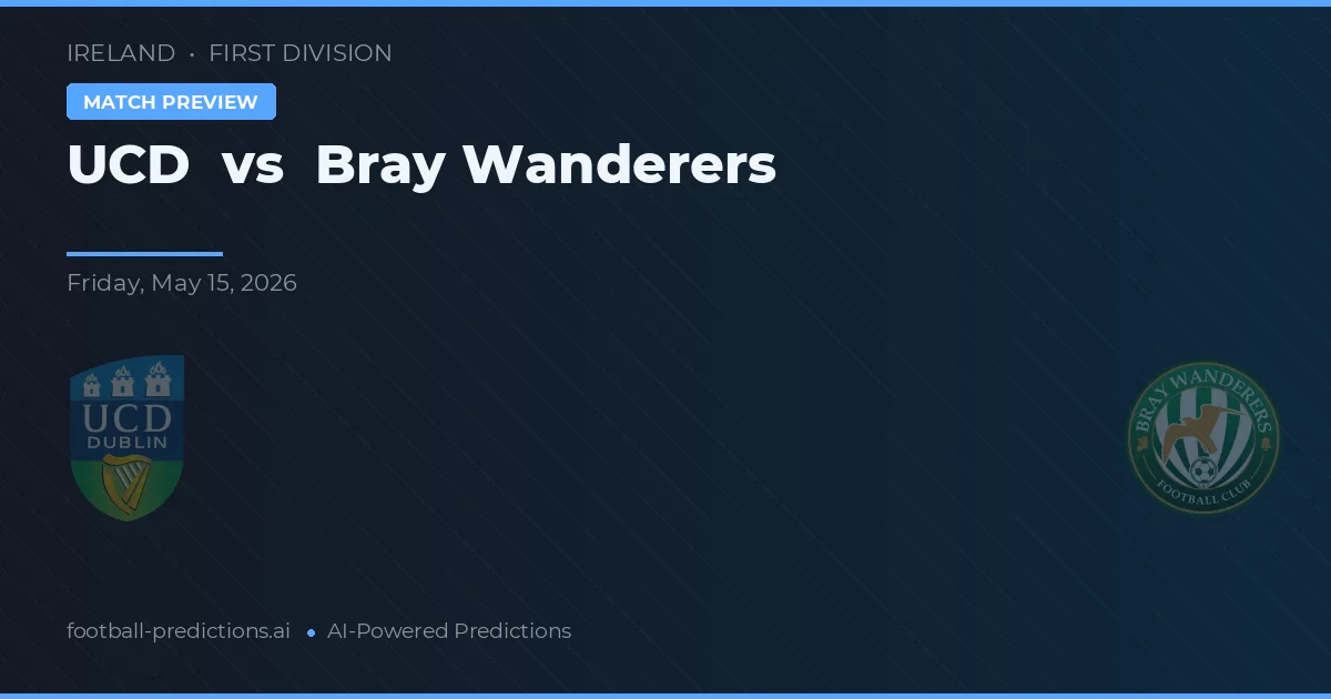 UCD vs Bray Wanderers — prognóstico e prévia do jogo