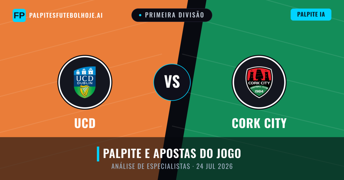 UCD vs Cork City — prognóstico e prévia do jogo