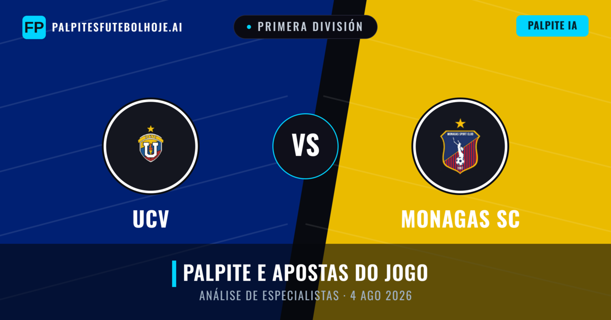 UCV vs Monagas SC — prognóstico e prévia do jogo