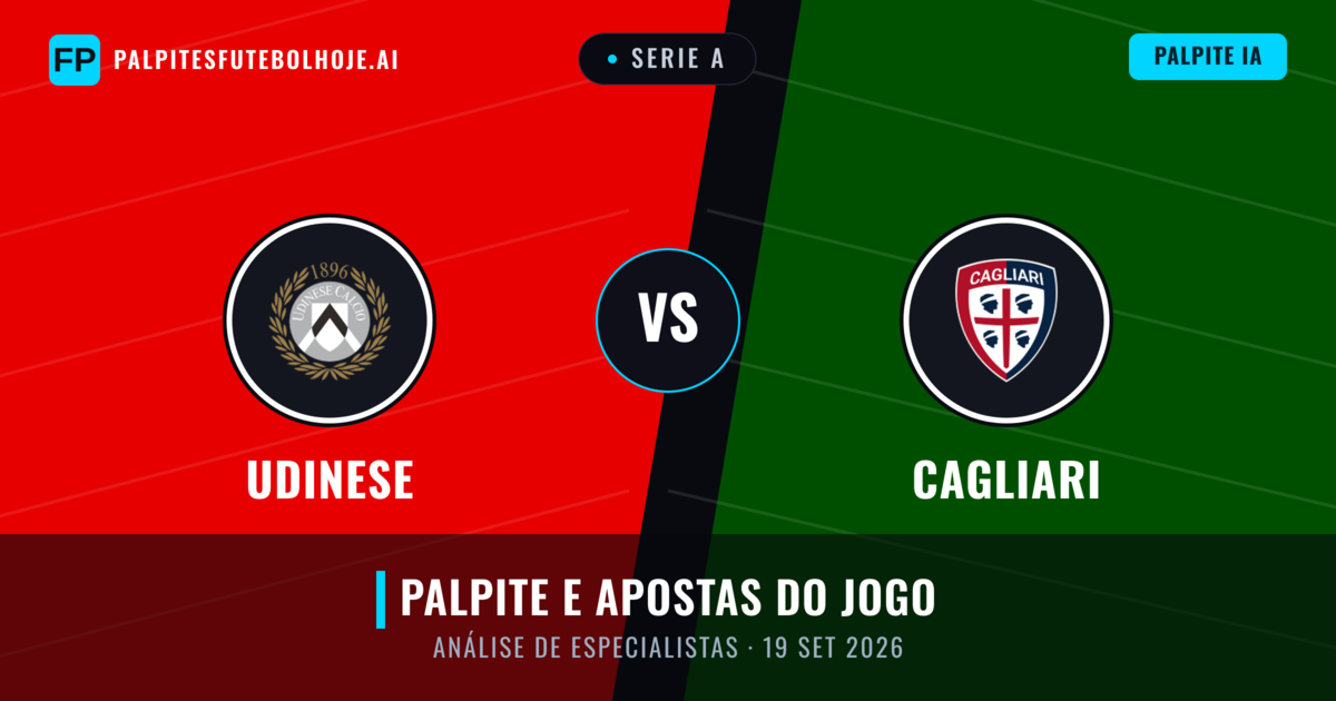 Udinese vs Cagliari — prognóstico e prévia do jogo