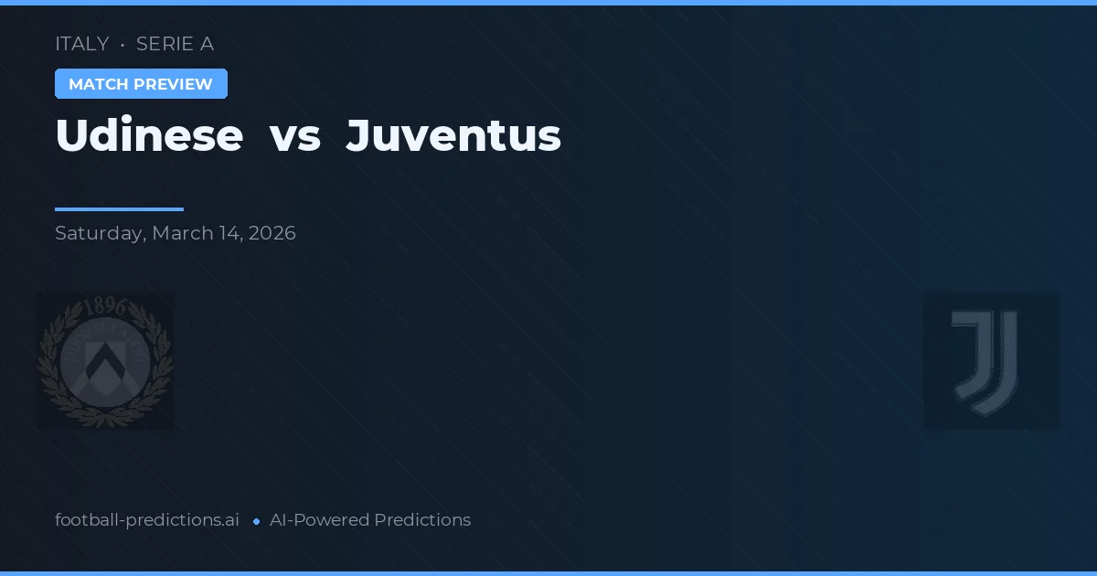 Udinese vs Juventus — prognóstico e prévia do jogo
