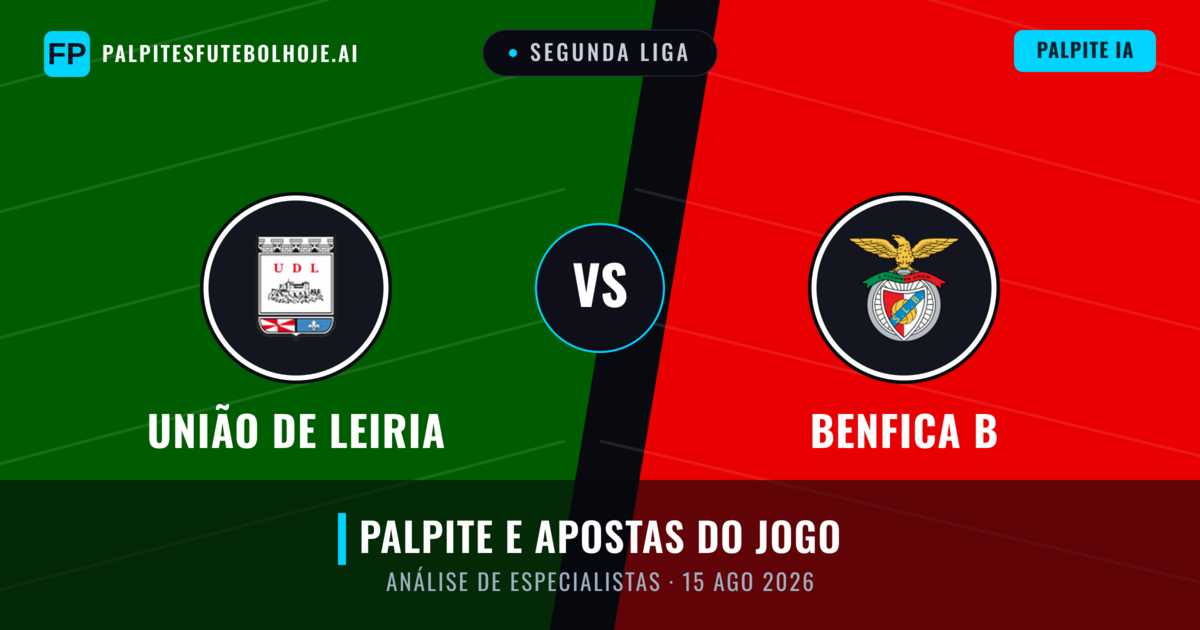 União de Leiria vs Benfica B — prognóstico e prévia do jogo