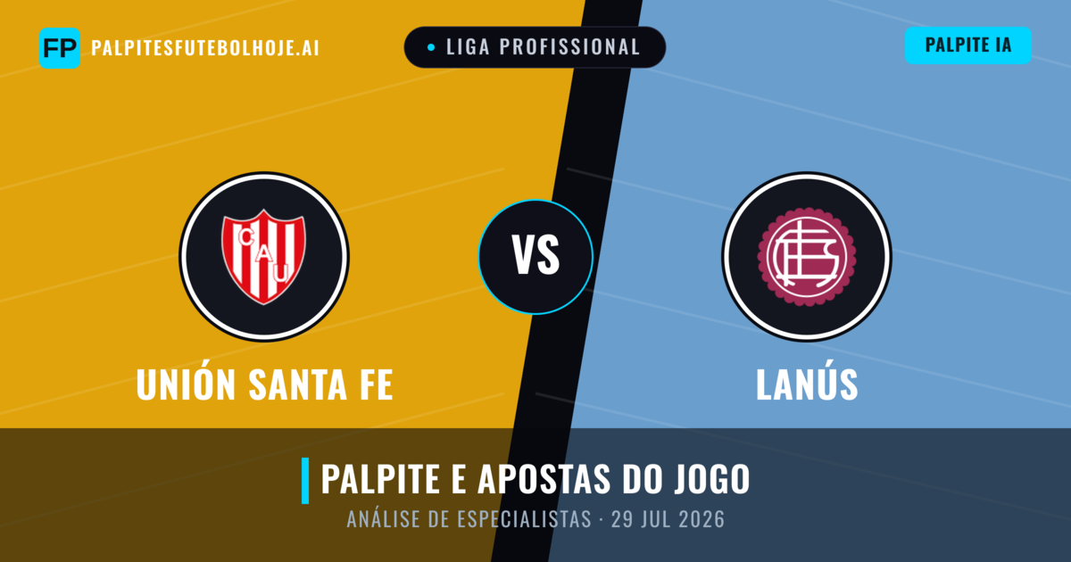 Unión Santa Fe vs Lanús — prognóstico e prévia do jogo
