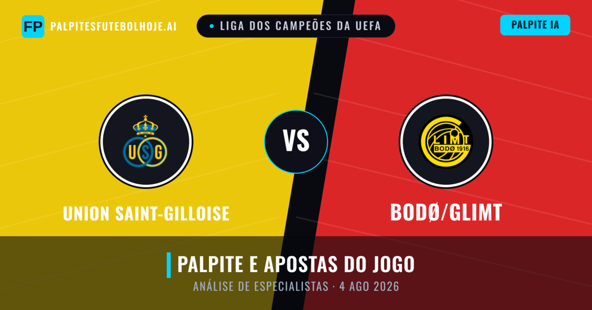 Union Saint-Gilloise vs Bodø/Glimt — prognóstico e prévia do jogo