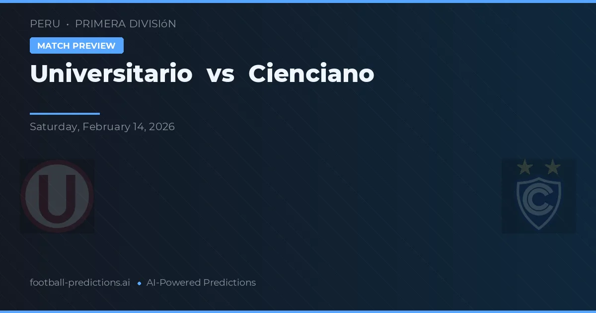 Universitário vs Cienciano — prognóstico e prévia do jogo