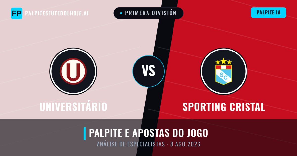 Universitário vs Sporting Cristal — prognóstico e prévia do jogo