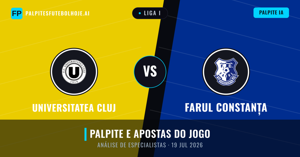 Universitatea Cluj vs Farul Constanța — prognóstico e prévia do jogo