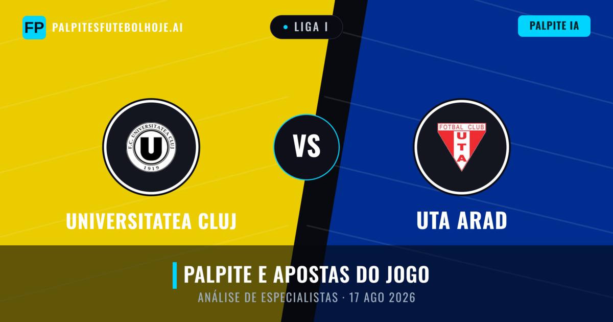 Universitatea Cluj vs UTA Arad — prognóstico e prévia do jogo