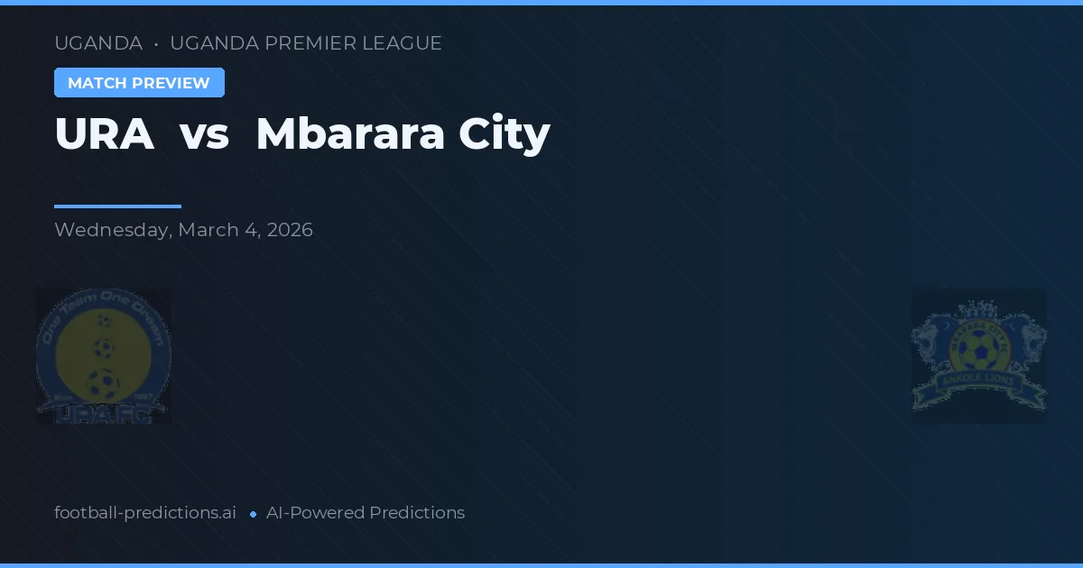 URA vs Mbarara City — prognóstico e prévia do jogo