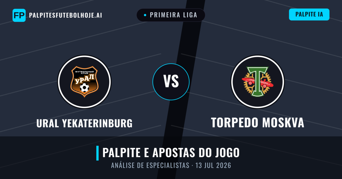 Ural Yekaterinburg vs Torpedo Moskva — prognóstico e prévia do jogo