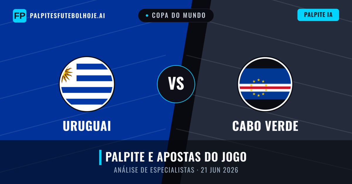 Uruguai vs Cabo Verde — prognóstico e prévia do jogo