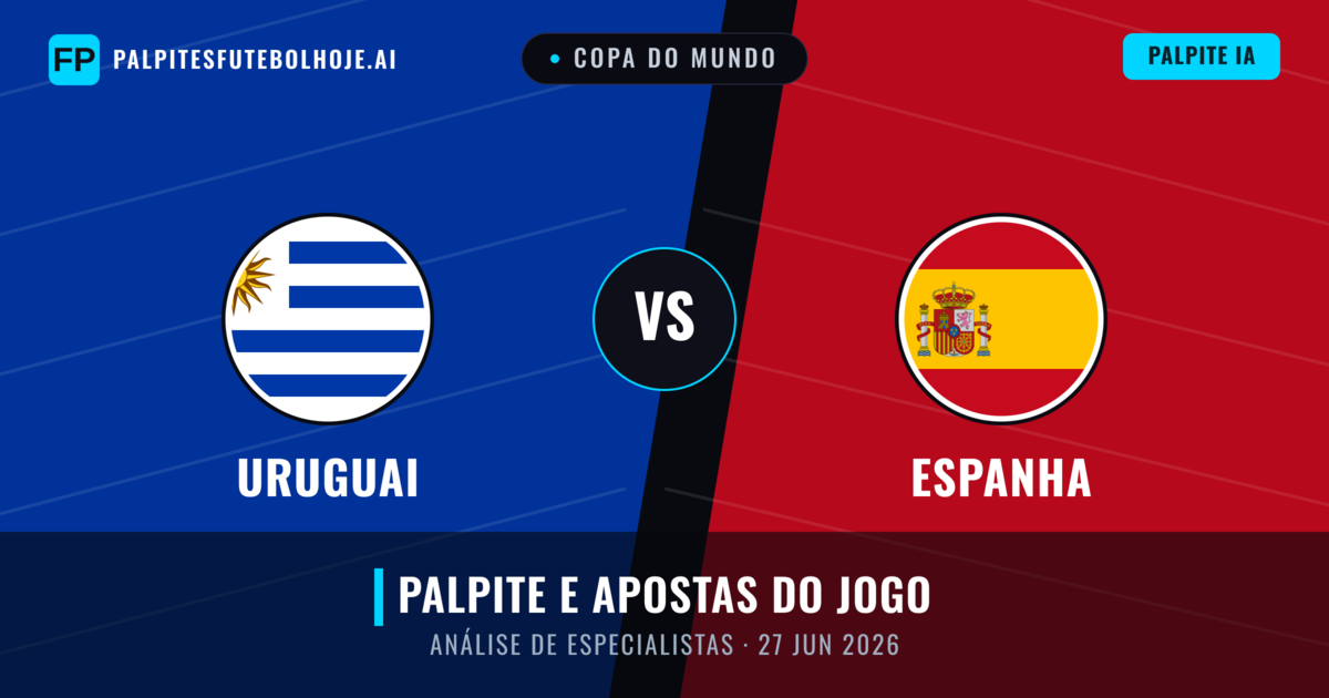 Uruguai vs Espanha — prognóstico e prévia do jogo