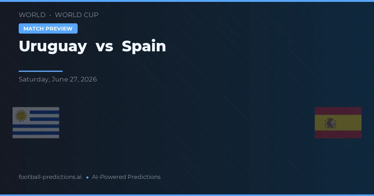 Uruguai vs Espanha — prognóstico e prévia do jogo