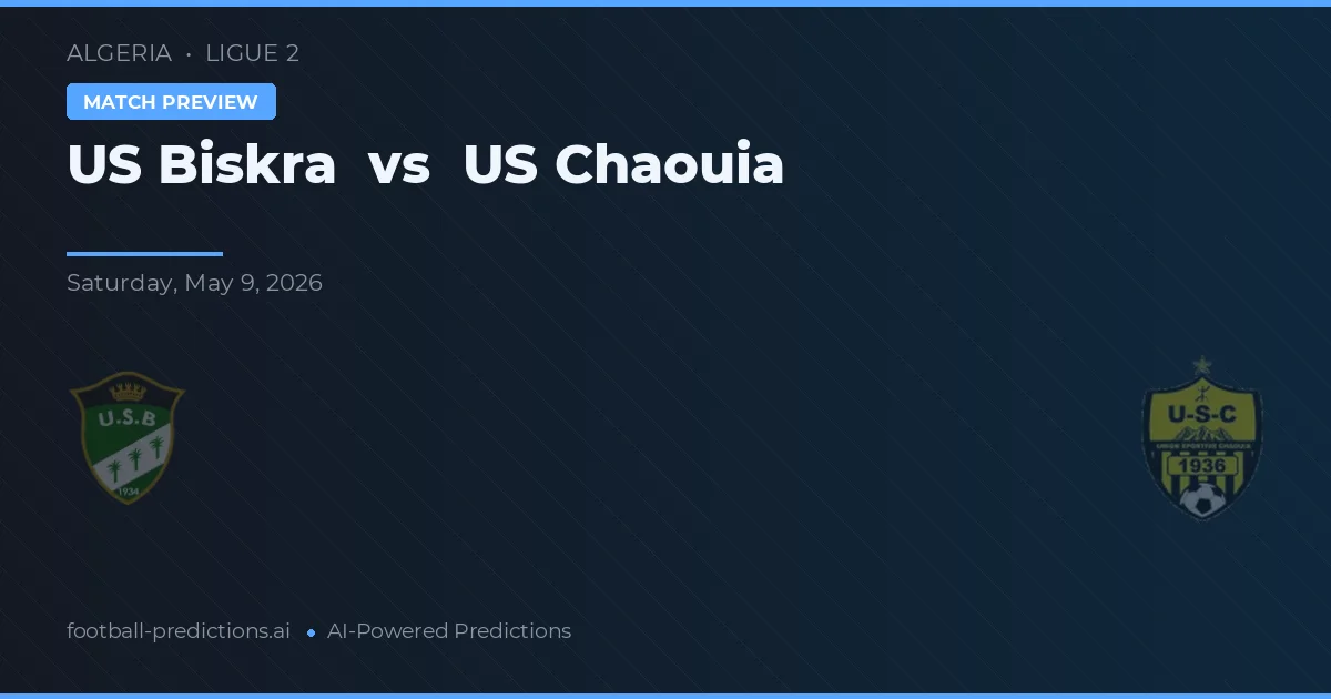 US Biskra vs US Chaouia — prognóstico e prévia do jogo