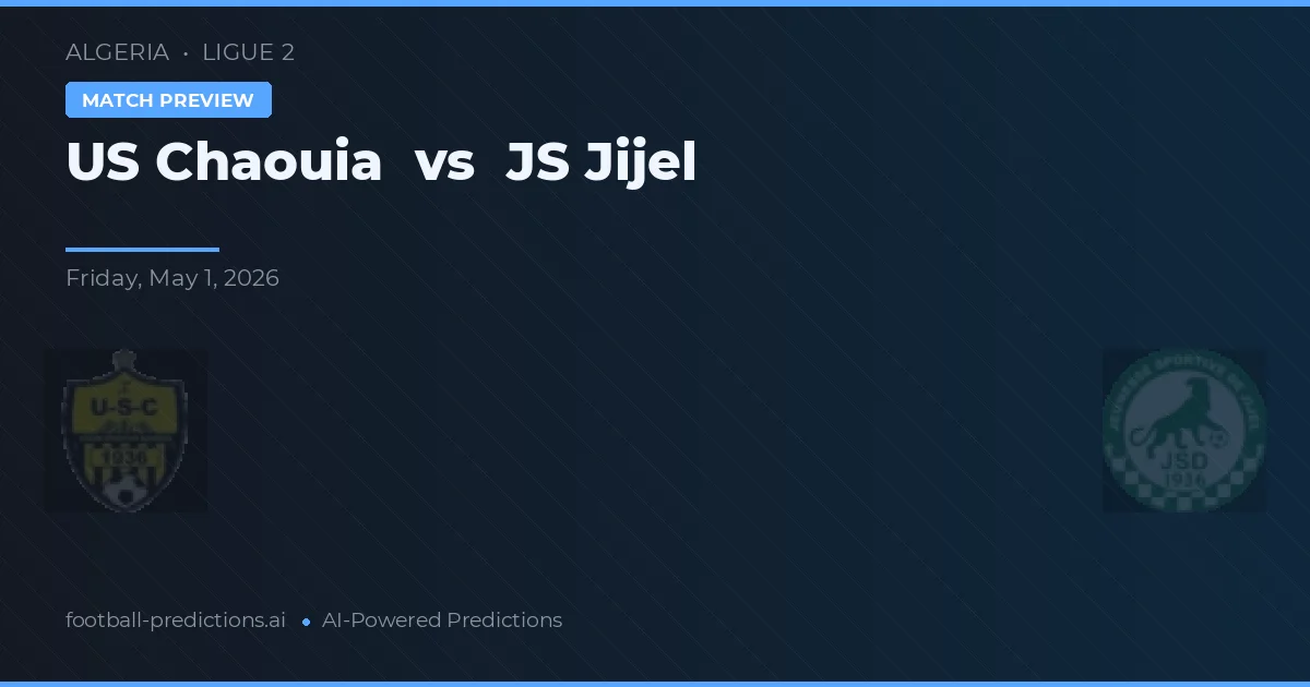 US Chaouia vs JS Jijel — prognóstico e prévia do jogo