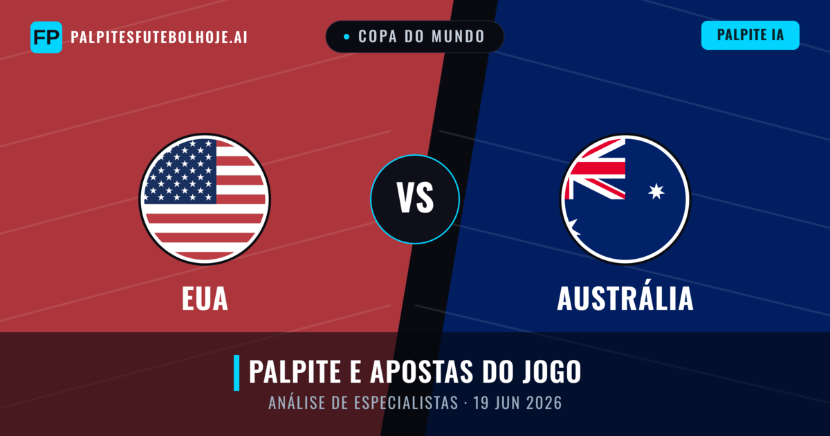 EUA vs Austrália — prognóstico e prévia do jogo