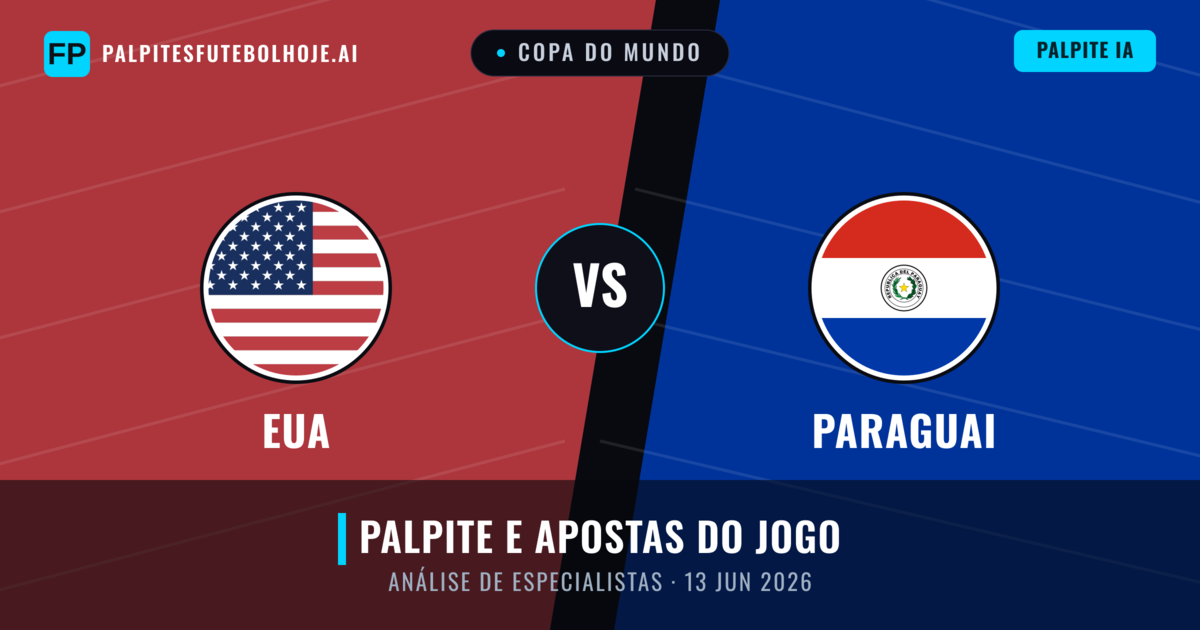 EUA vs Paraguai — prognóstico e prévia do jogo