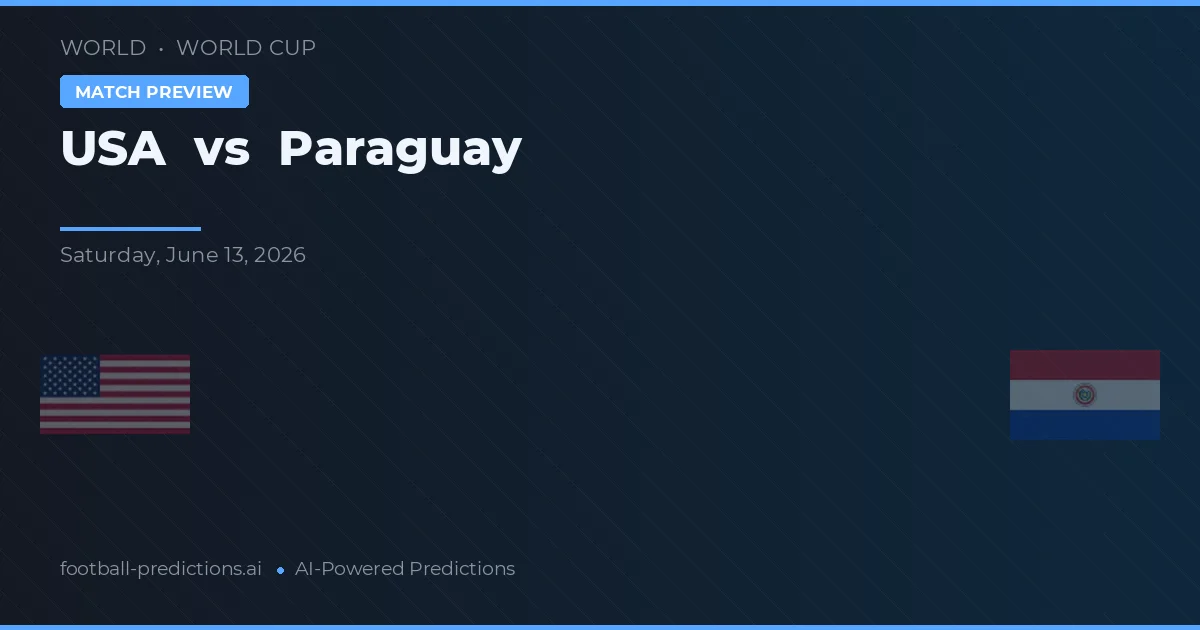 EUA vs Paraguai — prognóstico e prévia do jogo