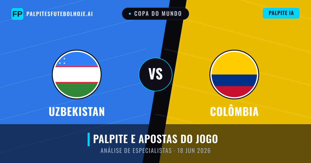 Uzbekistan vs Colômbia — prognóstico e prévia do jogo