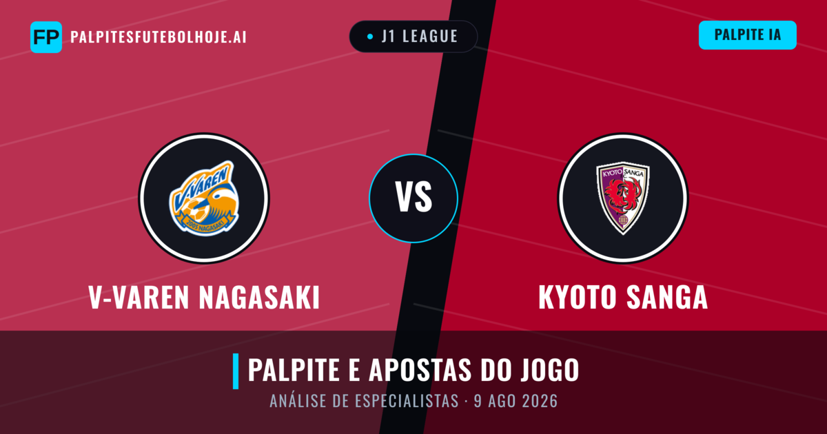 V-varen Nagasaki vs Kyoto Sanga — prognóstico e prévia do jogo