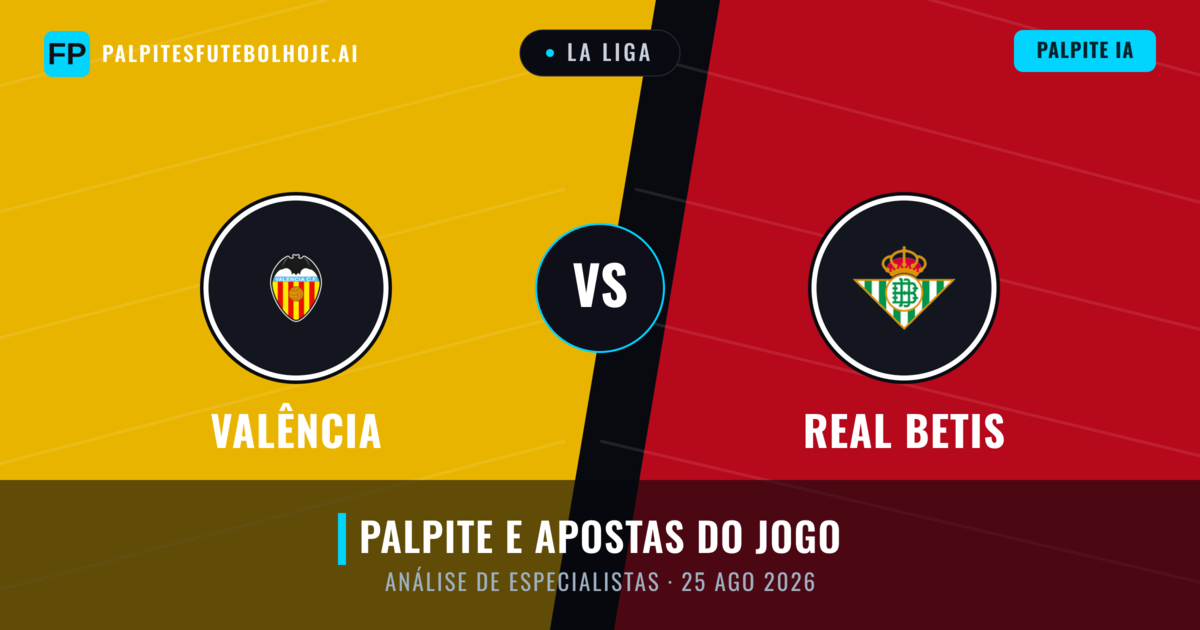 Valência vs Real Betis — prognóstico e prévia do jogo