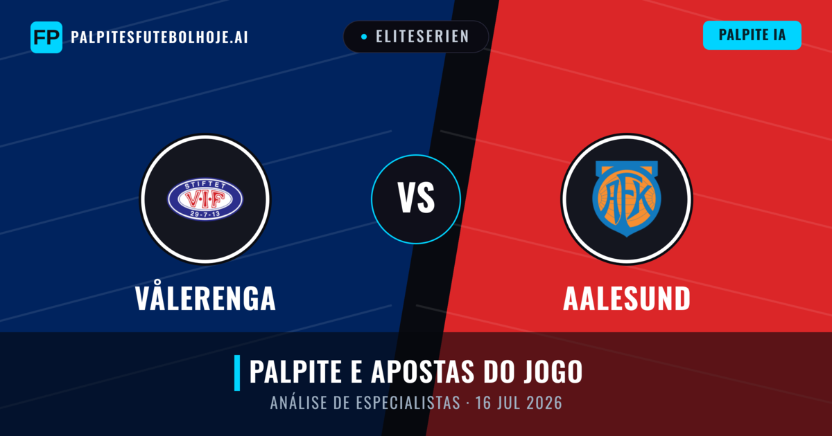 Vålerenga vs Aalesund — prognóstico e prévia do jogo