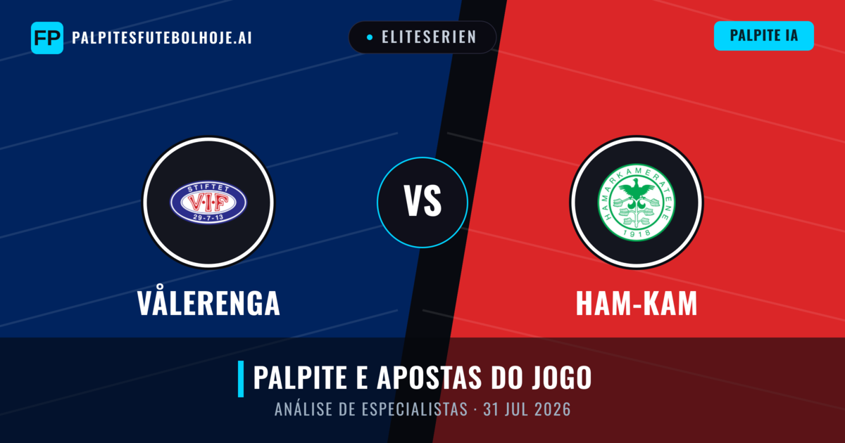 Vålerenga vs Ham-Kam — prognóstico e prévia do jogo