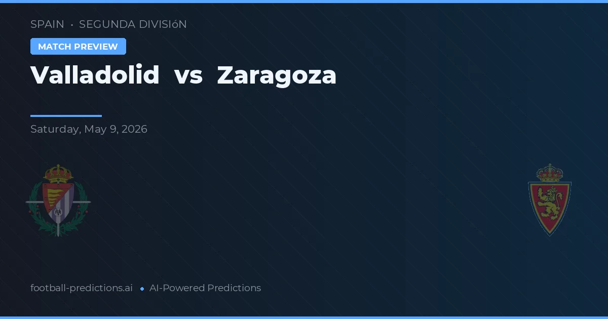 Valladolid vs Zaragoza — prognóstico e prévia do jogo