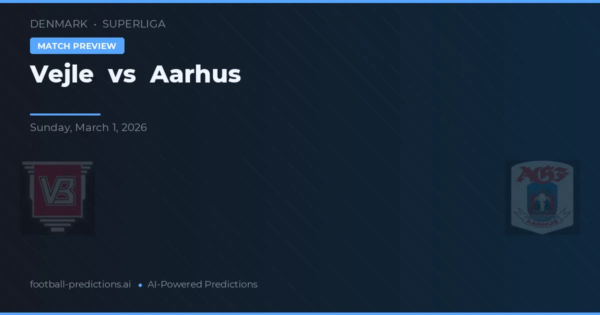 Vejle vs Aarhus — prognóstico e prévia do jogo