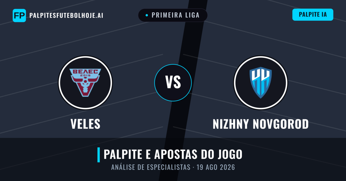 Veles vs Nizhny Novgorod — prognóstico e prévia do jogo