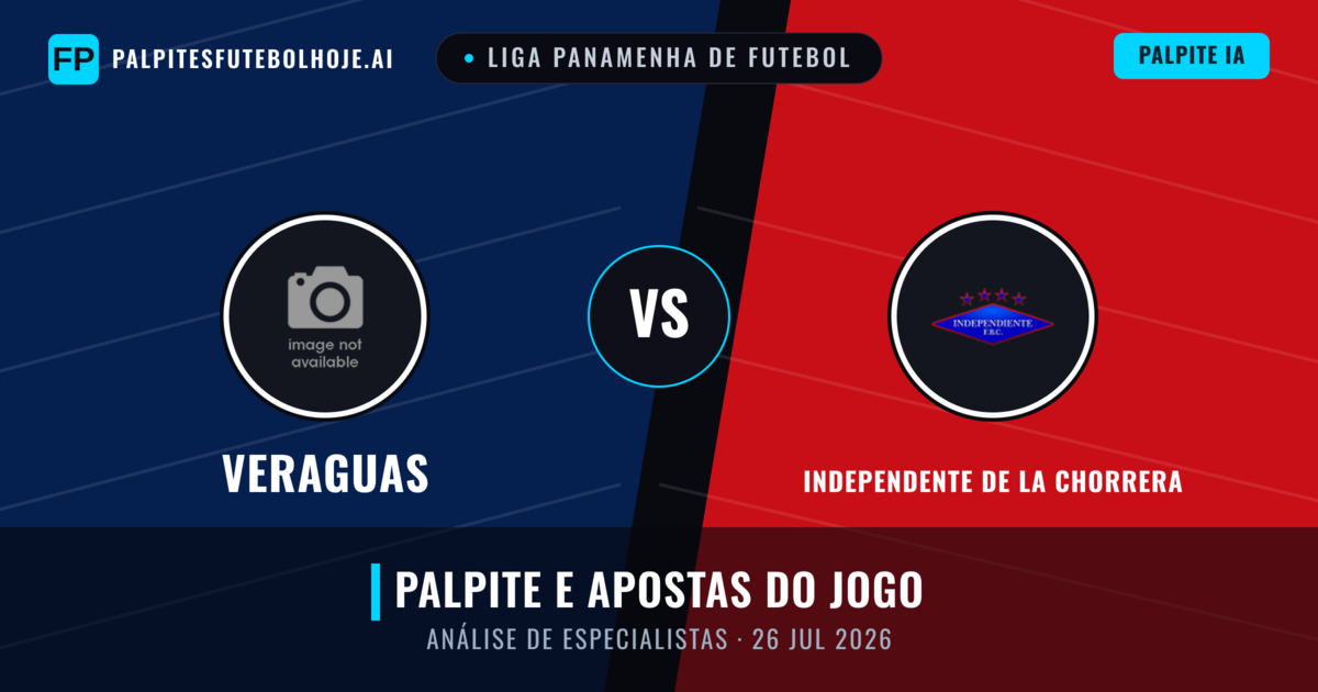 Veraguas vs Independente de La Chorrera — prognóstico e prévia do jogo