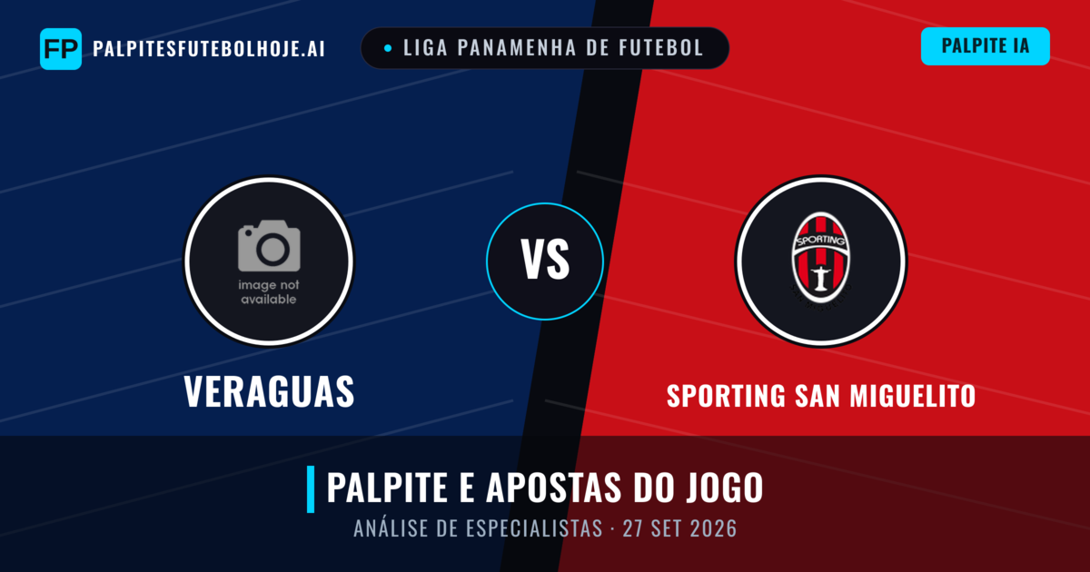 Veraguas vs Sporting San Miguelito — prognóstico e prévia do jogo