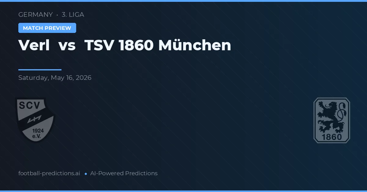 Verl vs TSV 1860 Munique — prognóstico e prévia do jogo