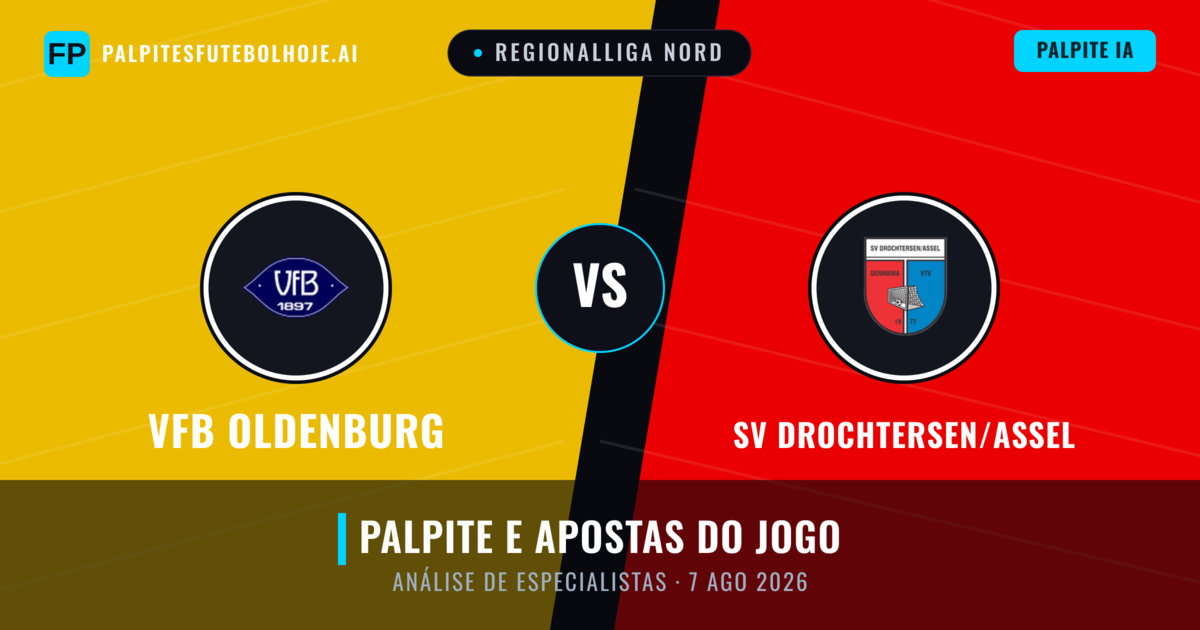 VfB Oldenburg vs SV Drochtersen/Assel — prognóstico e prévia do jogo