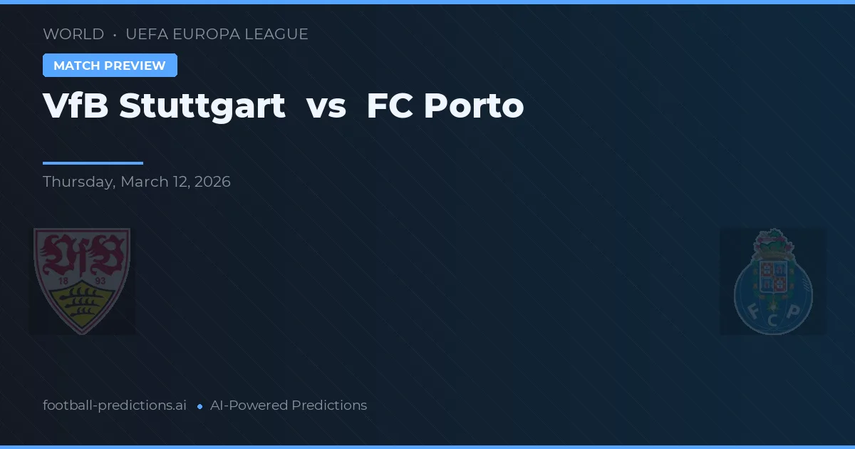 VfB Stuttgart vs FC Porto — prognóstico e prévia do jogo