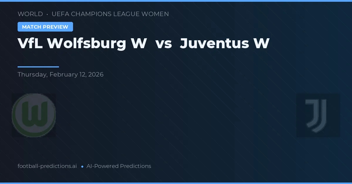 VfL Wolfsburg W vs Juventus W — prognóstico e prévia do jogo