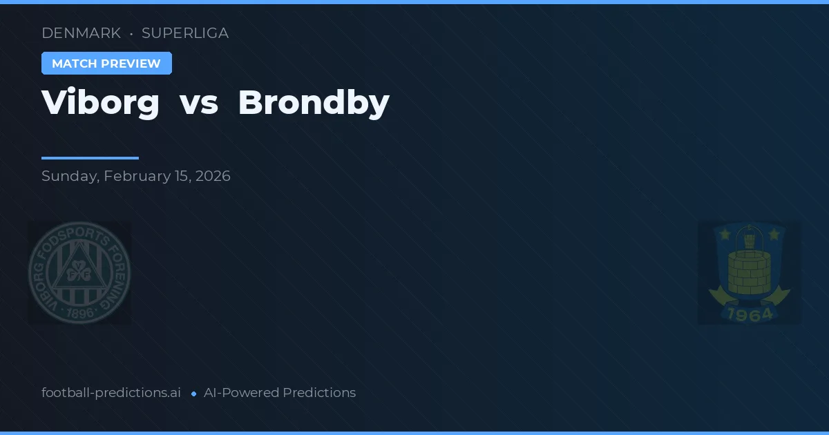 Viborg FF vs Brøndby — prognóstico e prévia do jogo
